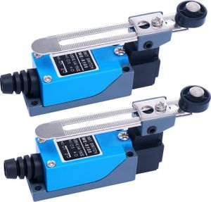 2 Stück Endschalter ME-8108 Rollenschwenkhebel 1NC-1NO Wasserdichter Endschalter 250V Wechselstromfür Elektrische Steuerschalter