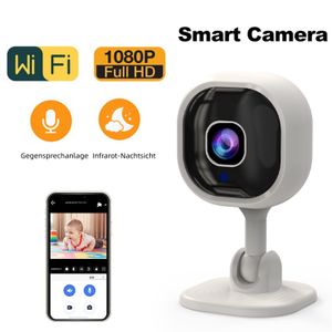 Dětská chůvička s kamerou WiFi 1080P Dětská chůvička Sledovací kamera Indoor s nočním viděním, 2-pásmovým zvukem, detekcí pohybu a hluku pro zabezpeče