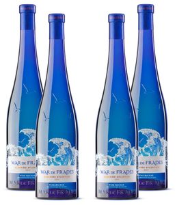 Mar de Frades 4er Set Albarino Atlantico 0,75L (12,5% Vol) 4x Weißwein Trocken Rebsorte: 100% Albarino- [Enthält Sulfite]