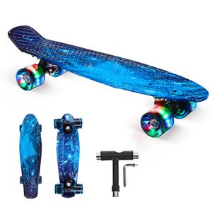 Firefly Skateboard Half Pipe blau Komplettboard Funboard Longboard Skaten Board 
