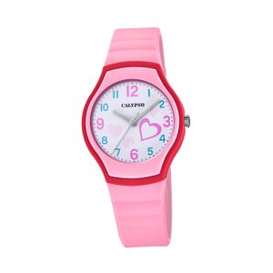Calypso Kunststoff Jugend Uhr K5806/2 Analog Fashion Armbanduhr rosa D2UK5806/2