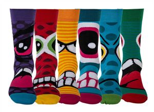 United ODD Socks Herren Socken, 6 Socken Pack - Strumpf, Mottomotive, 39-46 Stress Heads
