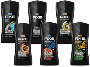 AXE 3in1 Duschgel Showergel Shampoo 6x 250ml in beliebten Duftrichtungen | Body Face Hair Wash | Männerduschgel für langanhaltende Frische,  getestet | intensive Pflege für Herren Männer Men