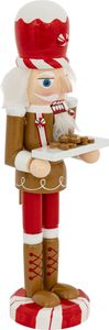 Dekofigur Nussknacker aus Lebkuchen, 25 cm