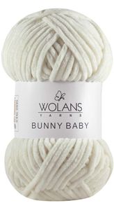 Wolans Bunny Baby - Chenille Wolle, super Bulky (wie Himalaya Dolphin Baby) 100g 10034 - naturWeiß
