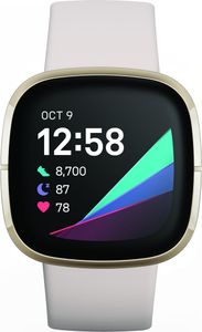 FitBit 4061856798677 Fitbit Sense mondweiß/softgold