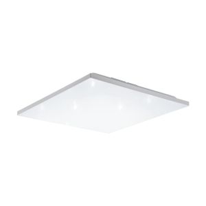 EGLO LED Panel Calemar-S, Deckenlampe, Kristall-Effekt, Deckenleuchte aus Kunststoff und Metall in Weiß, für Büro und Küche, neutralweiß, 44x44 cm