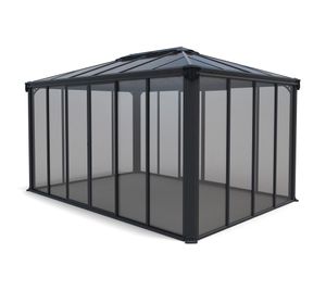 Pavillon Palram – Canopia Ledro 4300 geschlossen 295 x 430 cm anthrazit