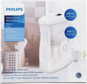 PHILIPS Wasserfilterkaraffe transparent