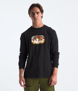 The North Face – Climb-S – Schwarzes Langarm-T-Shirt für Herren