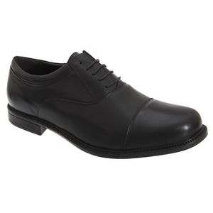 Roamers Pánská kožená obuv Fuller Oxford DF617 (47 EU) (Black)