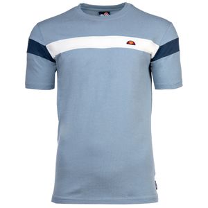 ellesse Pánské tričko, CASERIO - Top, bavlna, kulatý výstřih, logo, krátký rukáv, jednobarevná modrá L