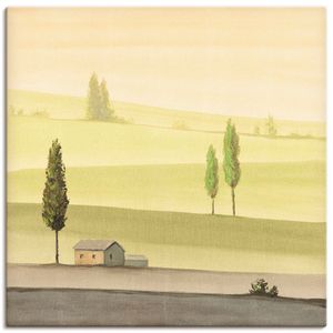 Andres: Landschaft in Grün II, Produkt:Leinwand, Größe (HxB):50x50 cm / Leinwand