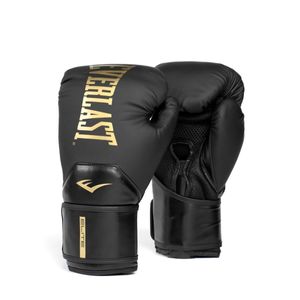 Everlast Elite 2 Boxing Gloves, Black/gold 14oz Everlast Elite 2 Boxing Gloves, Black/gold 14oz
