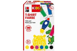 Marabu KiDS T-Shirt Farbe 36 ml Tube 6er Set