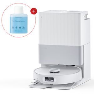 Roborock Qrevo Edge Staubsauger Roboter 18.500 Pa, Dual Anti-Tangle, 75°C Heißwasser inkl. 200ml Bodenreiniger, AdaptiLift, FlexiArm, "Hello Rocky"