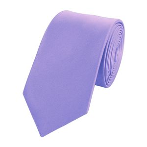 Fabio Farini Moderne Schmale Krawatten und Schlips in Violett - Breite 6cm, Breite:6cm, Farbe:Grape Ice