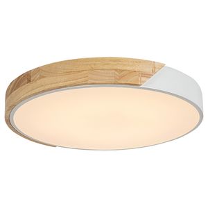 Stropné svietidlo Javor matný biely hnedý LED 24W D:5cm V:5cm Ø41,5cm