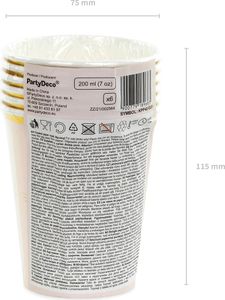 PartyDeco KPP42-EU1, 200 ml, Papája, Ružová, 75 mm, 75 mm, 115 mm