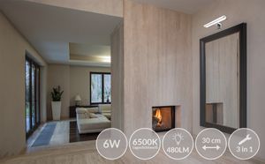 Monzana LED Spiegelleuchte Bad Spiegellampe Schrankbeleuchtung Badleuchte Beleuchtung Lampe, Größe:L Monzana LED Spiegelleuchte Bad Spiegellampe Schrankbeleuchtung Badleuchte Beleuchtung Lampe, Größe:L