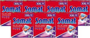 Somat All in 1 Extra Spülmaschinen Tabs 7x54 Tabs XXL Pack Geschirrspül Tabs