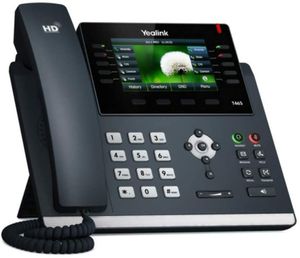 Yealink SIP-T46S Kabelgebundenes Mobilteil 16Zeilen LCD Schwarz IP-Telefon