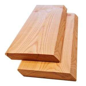Rhombusleisten Massivholz Sibirische Lärche 2x12x400 cm 6 Stück
