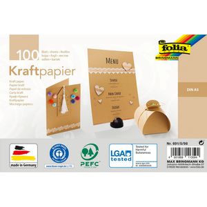 folia Kraftpapier 120 g/qm DIN A5 100 Blatt