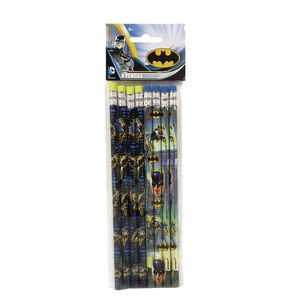 Batman - Bleistift, Figur 8er-Pack SG34211 (Einheitsgröße) (Blau/Schwarz/Gelb)