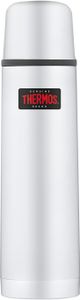 THERMOS Thermosflasche Light&Compact, Edelstahl mattiert 0,55 l, hält 12 Stunden heiß, inkl. Trinkbecher, spülmaschinenfest, absolut dicht, BPA-Frei - 4019.205.050
