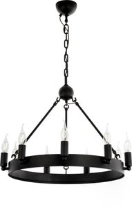 Kronleuchter Crafdeco - Schwarz Modernes Design Elegante Pendelleuchte für Wohnzimmer Esszimmerlampe Büro Stilvolles Hängeleuchte