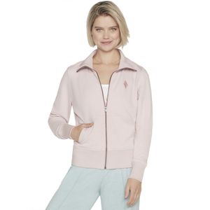 Skechers The Hoodless Hoodie Diamond Jacket W3JA262-LPK, Sweatshirt, Damen, Rosa