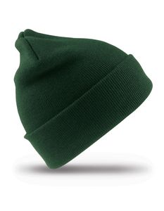 Result Winter Essentials Unisex čepice Junior Woolly Ski Hat RC029J Green Bottle One Size