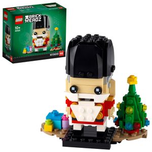 LEGO 40425 BrickHeadz Nussknacker Weihnachtsspielzeug mit Weihnachtsbaum, Weihnachtsgeschenk für Männer, Frauen und Kinder ab 10 Jahren