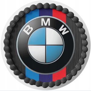 Essbar BMW Auto Car Zuckermasse Tortenaufleger Torte Tortenbild Fondant Premium (BMW03)