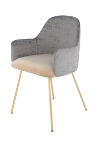 Kayoom - Moderner Stuhl Richard 525 Grau / Beige