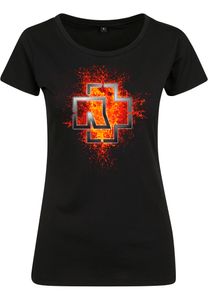 Rammstein Female Shirt Rammstein Ladies Lava Logo Tee Black-XL