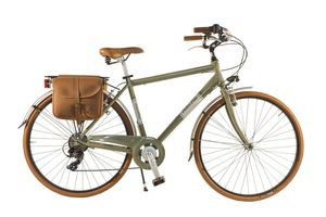 Dolce Vita by Canellini Kolo City Bike Man Aluminium s bočními kapsami - Olivegrun 58