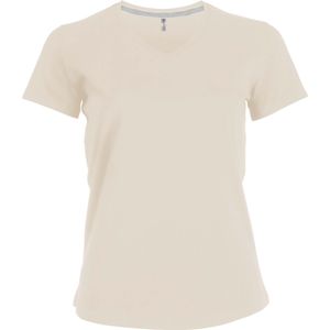 Kariban Damen T-Shirt V-Ausschnitt K381 Beige Light Sand L