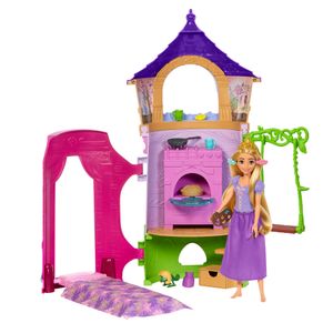 Disney Princess Rapunzels Turm Spielset, inkl. Chamäleon & Accessoires