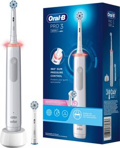 Oral-B PRO 3 3000 Sensitive Clean    White   JAS22