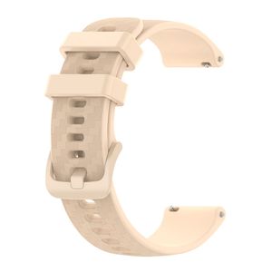 Sport Ersatz Armband für Huawei Watch 2 20mm Silikon Band Loop, Farbe:Beige