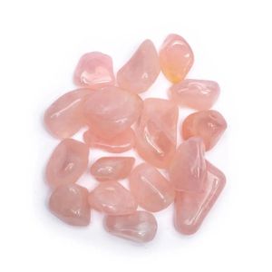 Rosenquarz Trommelsteine AA- Qualität -- ±2x3 cm; ±500 g