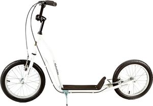 Bílá koloběžka myfootbike 16/16: lehká a zábavná!