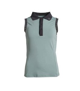 Kingsland KLpaizley Ladies Technical Polo Sleeveless Damen Funktions--Poloshirt, ärmellos Green Sea Pine Summer Update 2022, Größe:XL