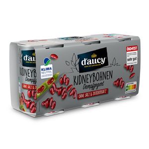 d'aucy Rote Kidneybohnen: Natürliche Frische ohne Salz und Zuckerzusatz, Inhalt:1 Pack