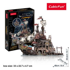Cubic Fun - 3D Puzzle Tortuga Pirate Bay Hafen Pirateninsel