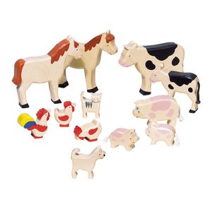 goki GK370 Bauernhoftiere, mehrfarbig, 12-teilig (1 Set)