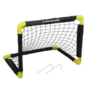Futbalová bránka Dunlop - skladacia futbalová bránka pre deti - rýchla montáž - 55 x 44 x 44 cm - čierna/žltá