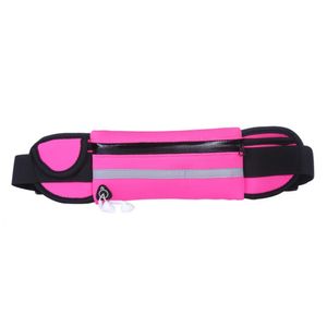 Laufgürtel-Hüfttasche – Wasserabweisende Laufgürtel-Fanny-Pack für Wandern und Fitness – verstellbar, rosarot